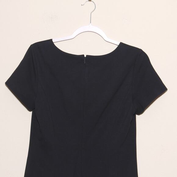 NEW Talbots Black Knit Sheath Dress  Size 4 Short sleeve - Picture 6 of 8